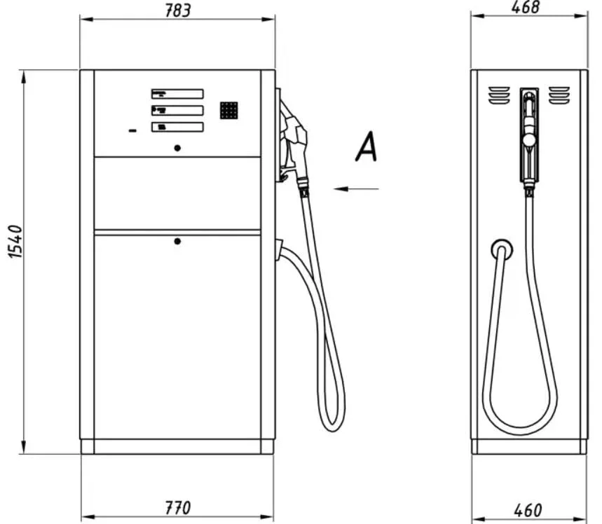 NOVA–1101.21SSB 130 л/хв Паливороздавальна колонка - Зображення 4